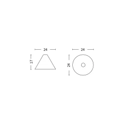 30 Degrees pendant small ⌀24 | natural oak