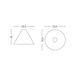 30 Degrees pendant small ⌀24 | natural oak