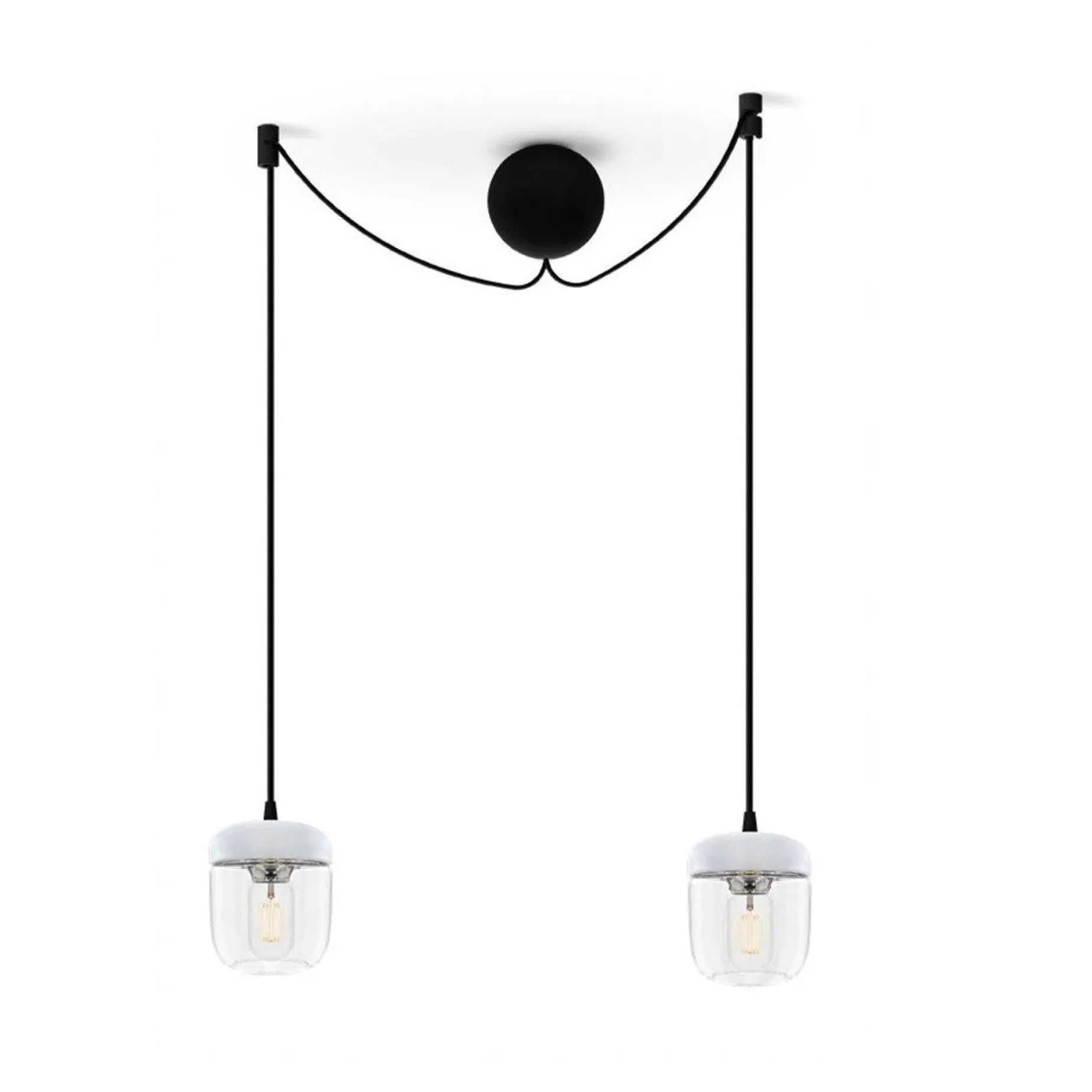 Acorn | white polished steel