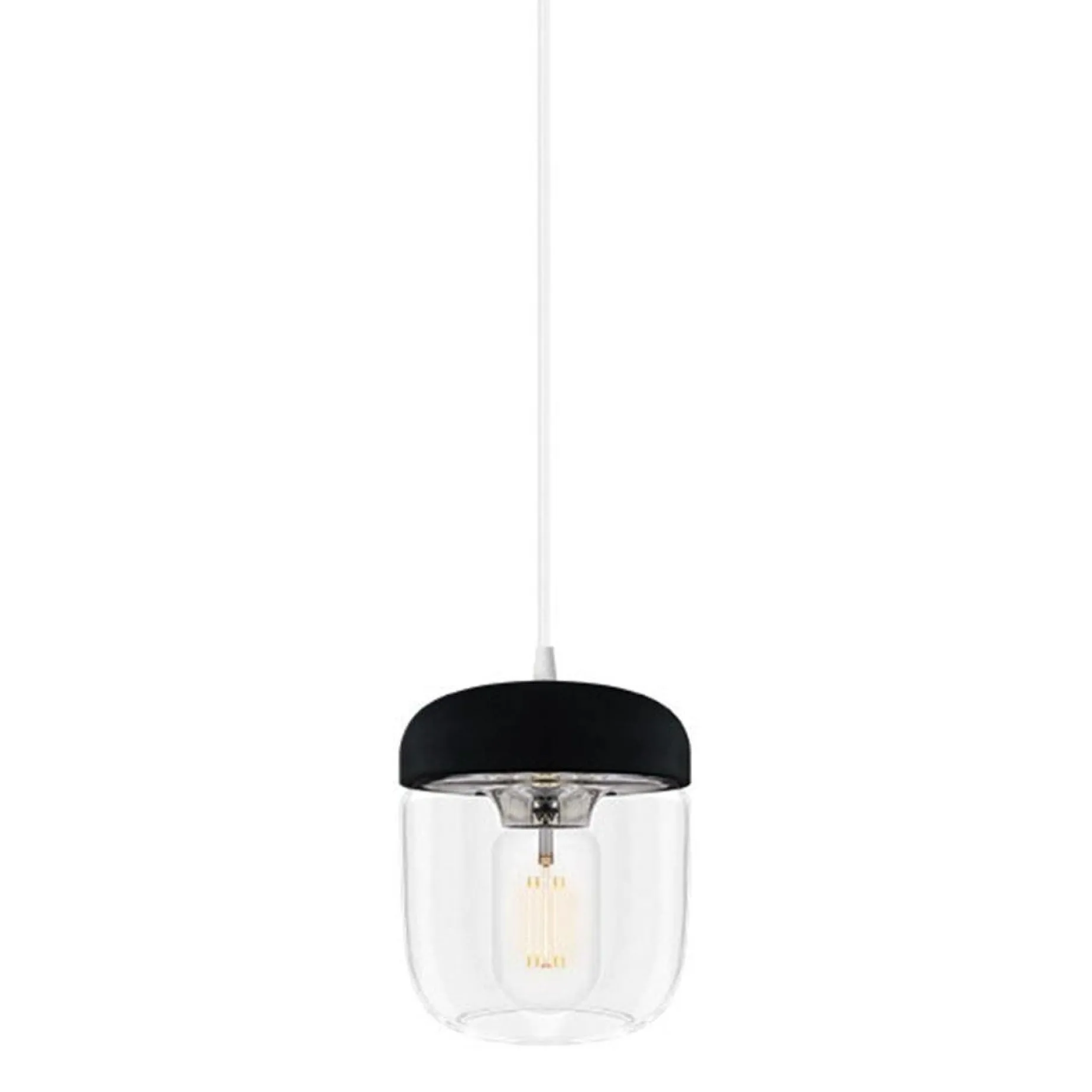 Acorn | white polished steel