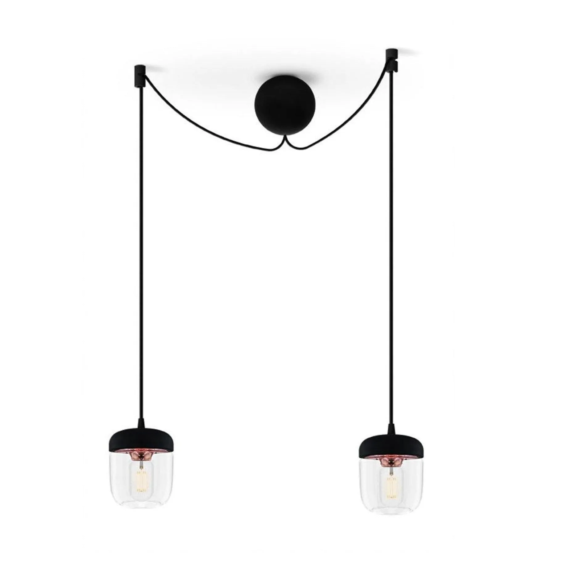 Acorn | white polished steel