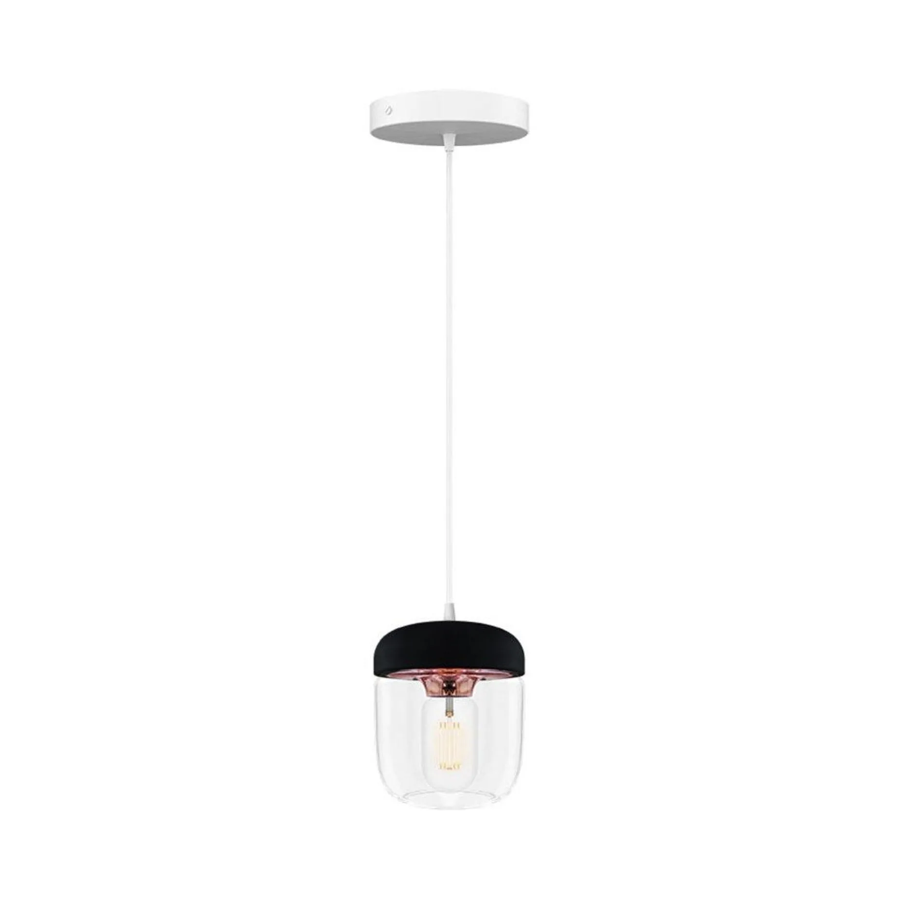 Acorn | white polished steel