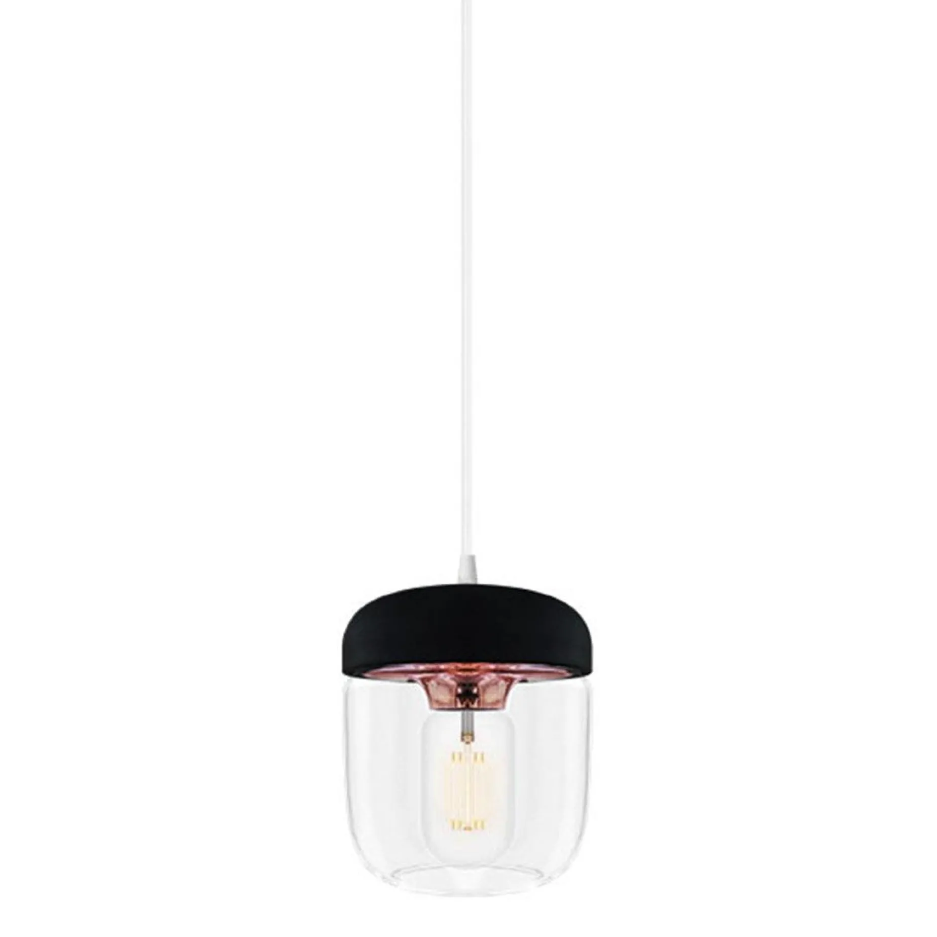 Acorn | white polished steel