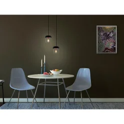 Acorn | white polished steel