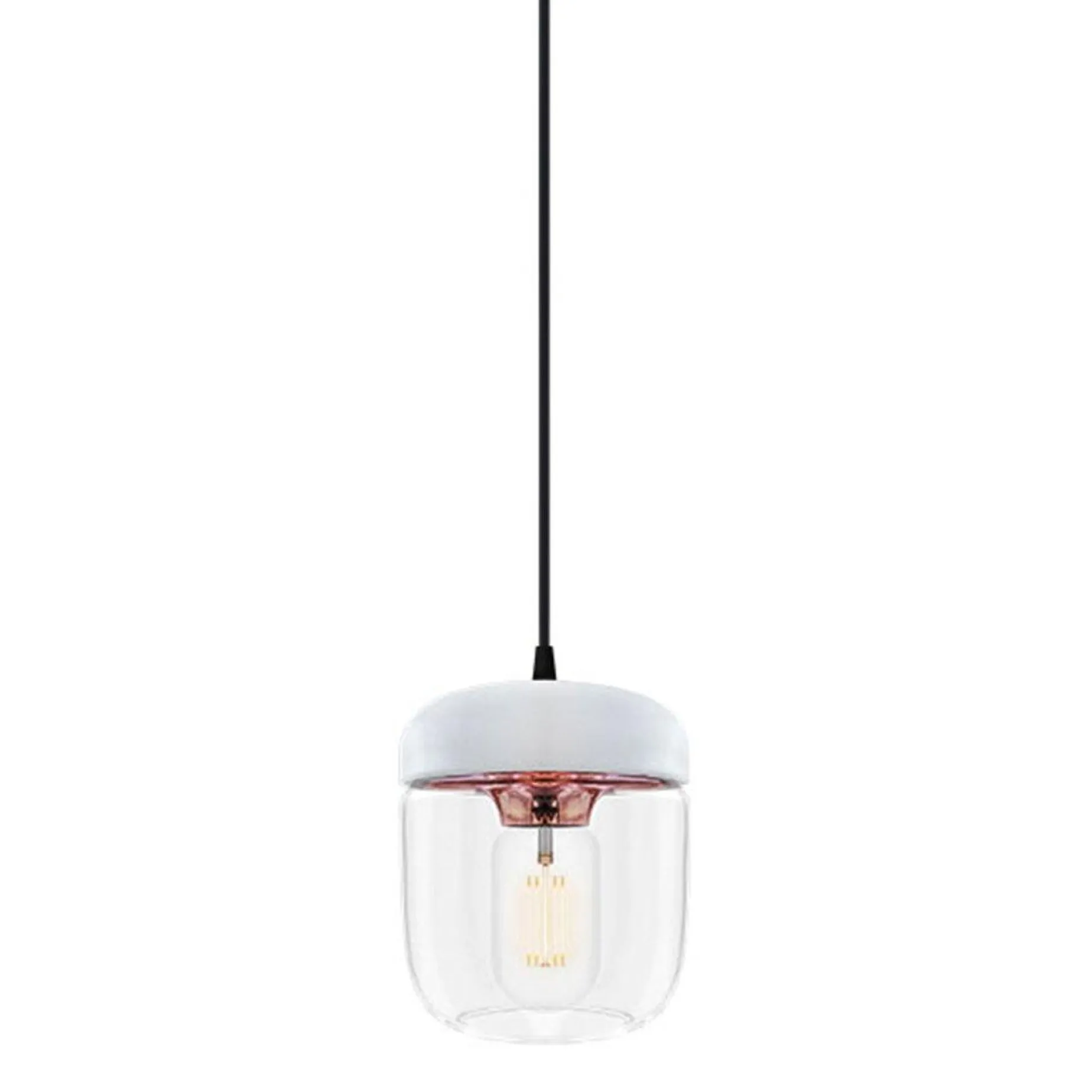 Acorn | white polished steel
