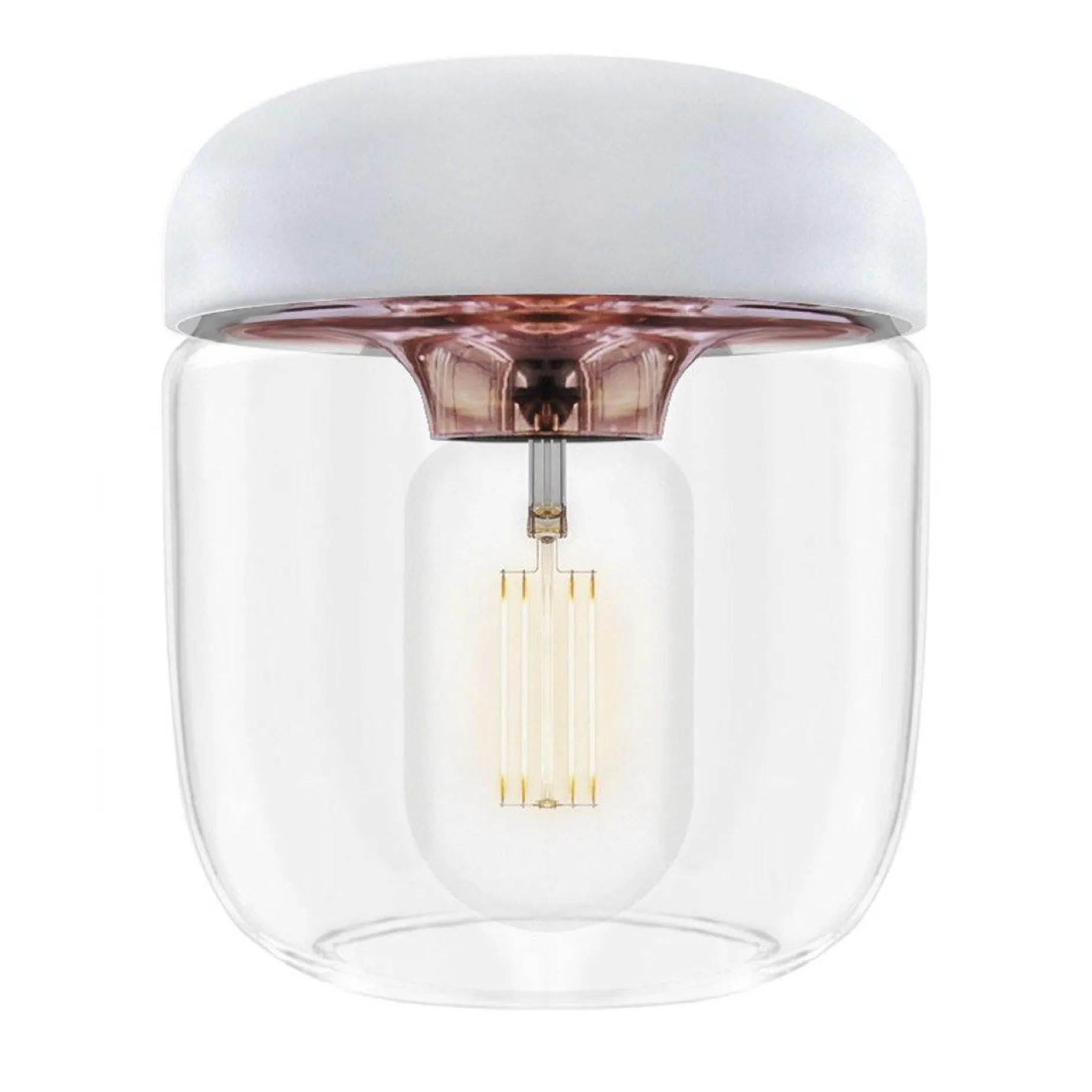 Acorn | white polished steel