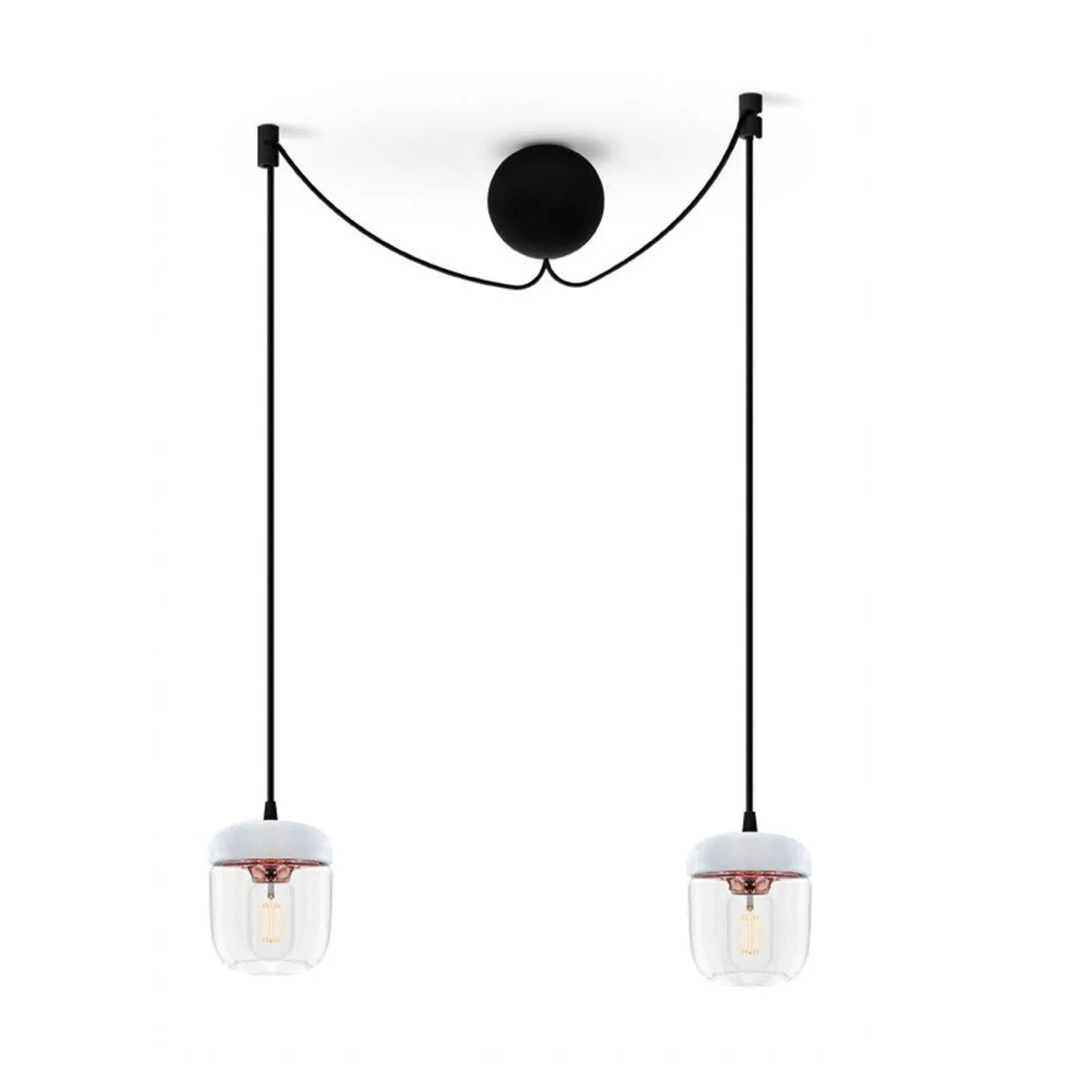 Acorn | white polished steel
