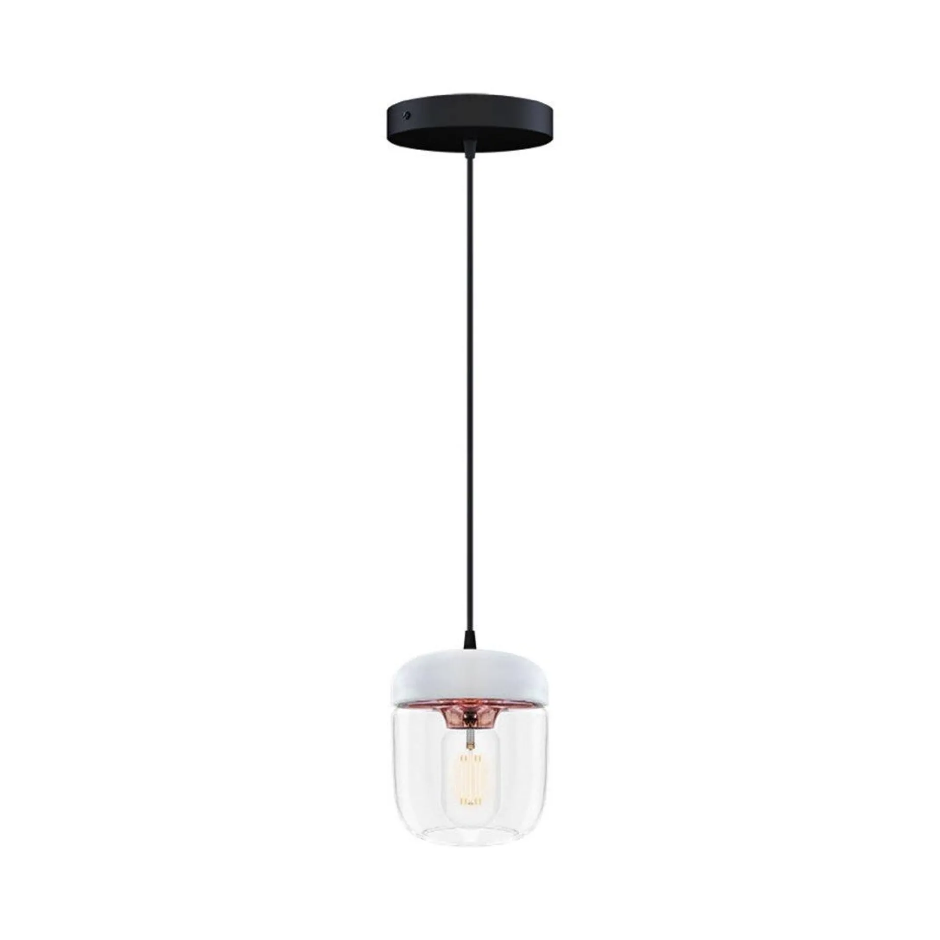 Acorn | white polished steel