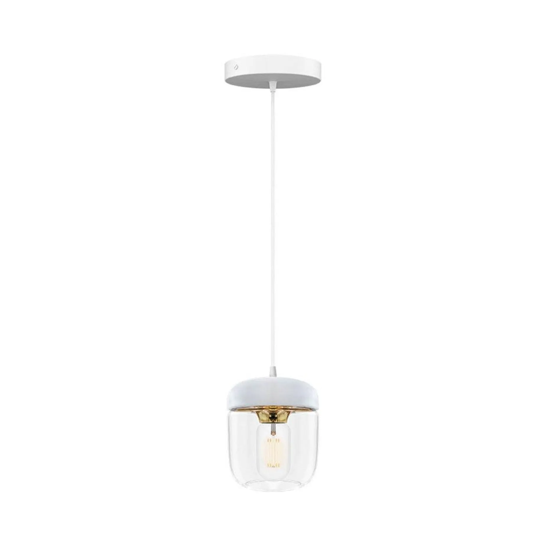 Acorn | white polished steel