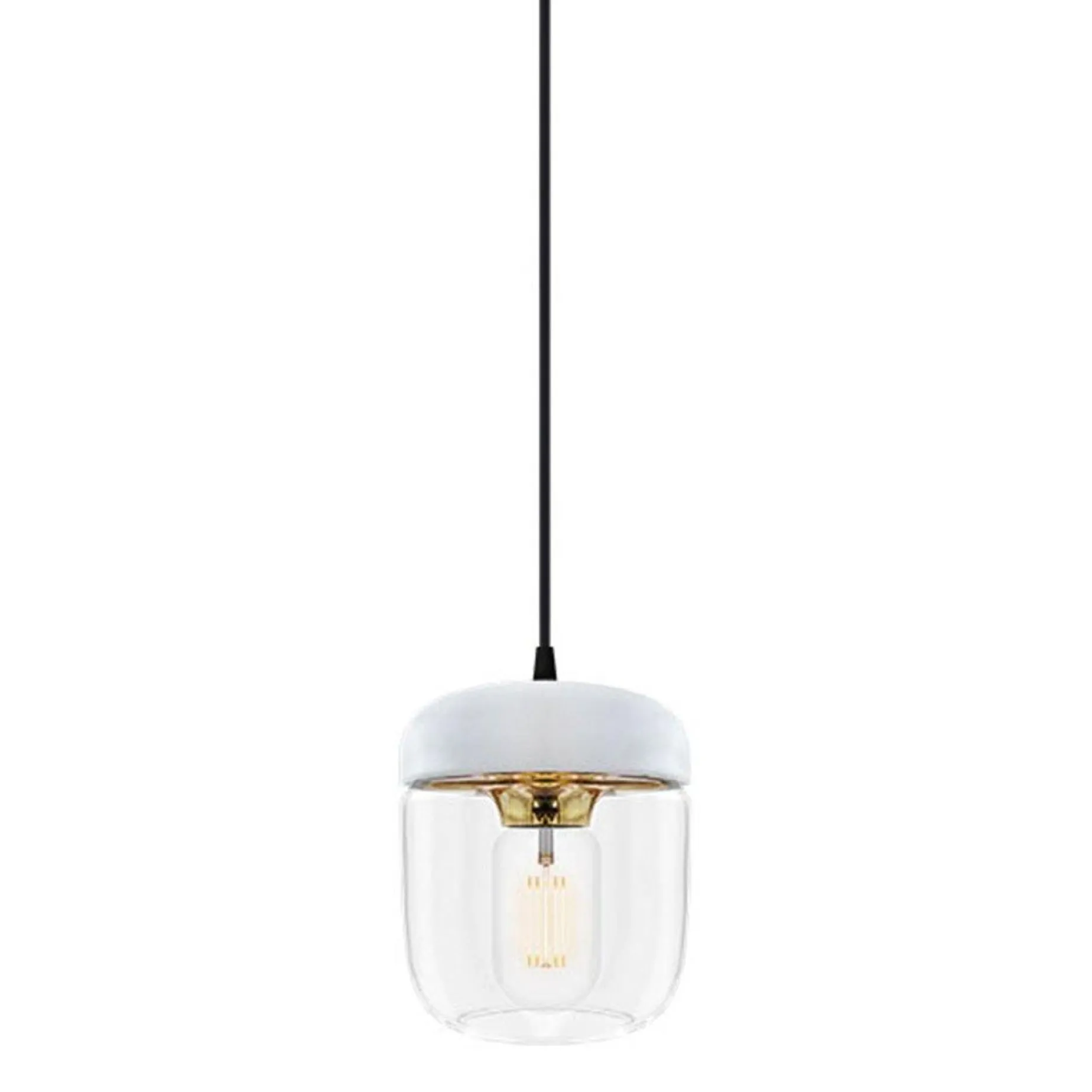 Acorn | white polished steel