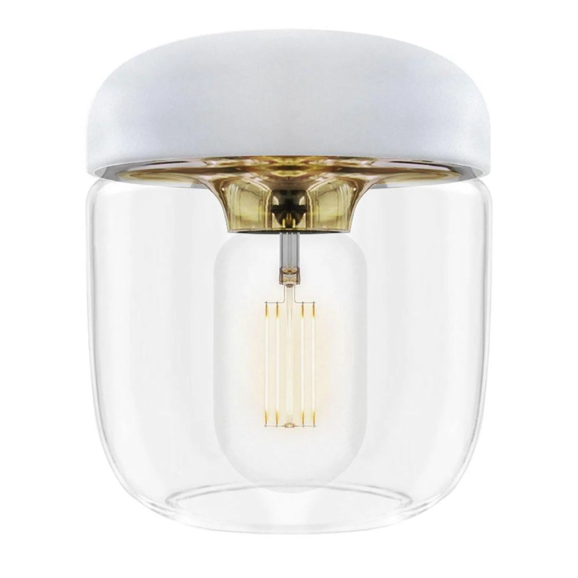 Acorn | white polished steel