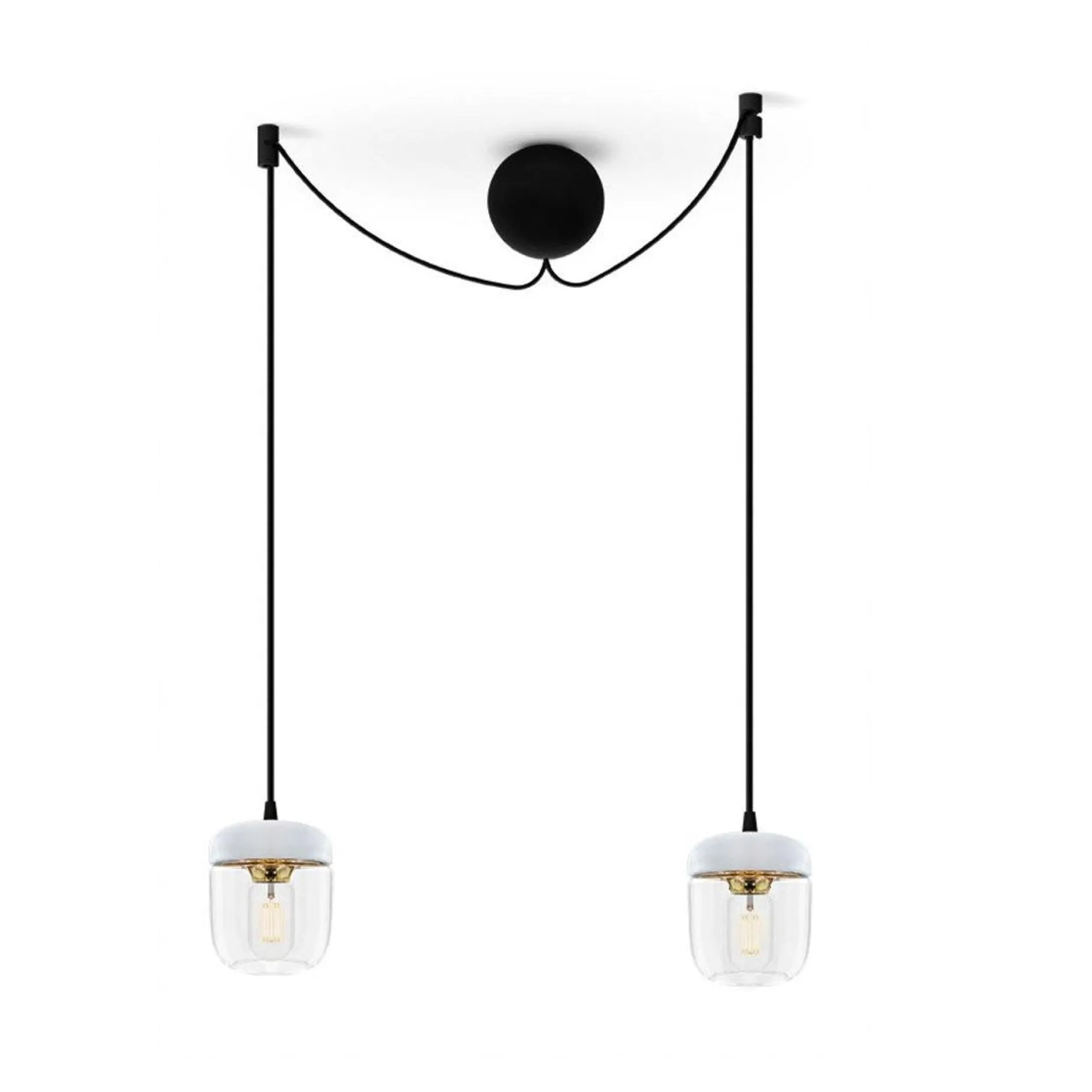 Acorn | white polished steel