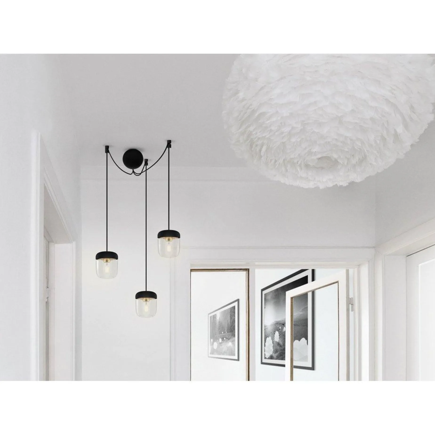 Acorn | white polished steel