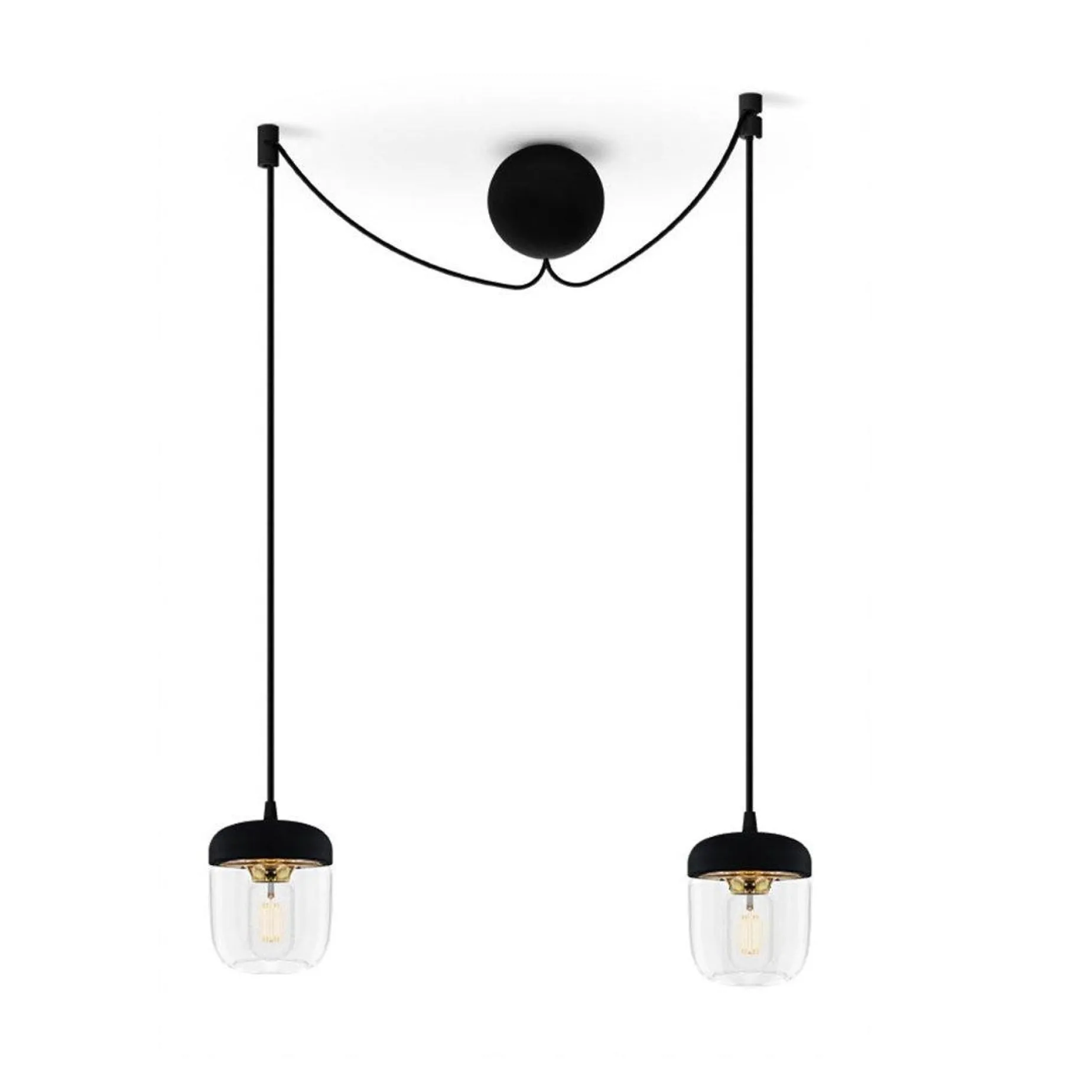 Acorn | white polished steel