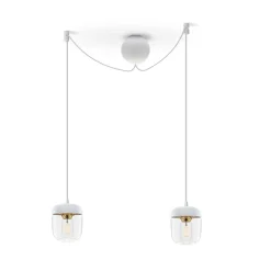 Acorn | white polished steel