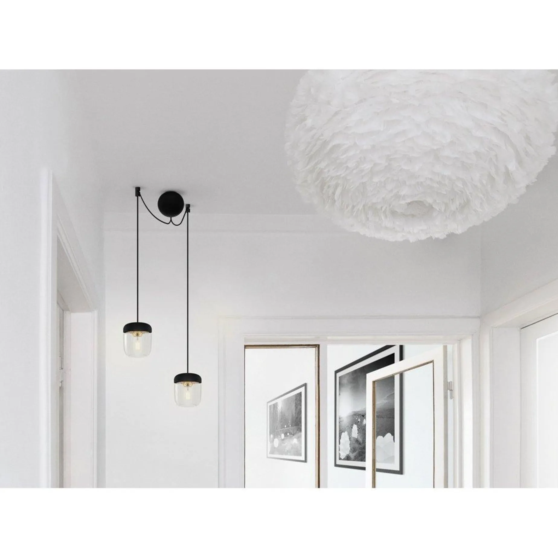 Acorn | white polished steel