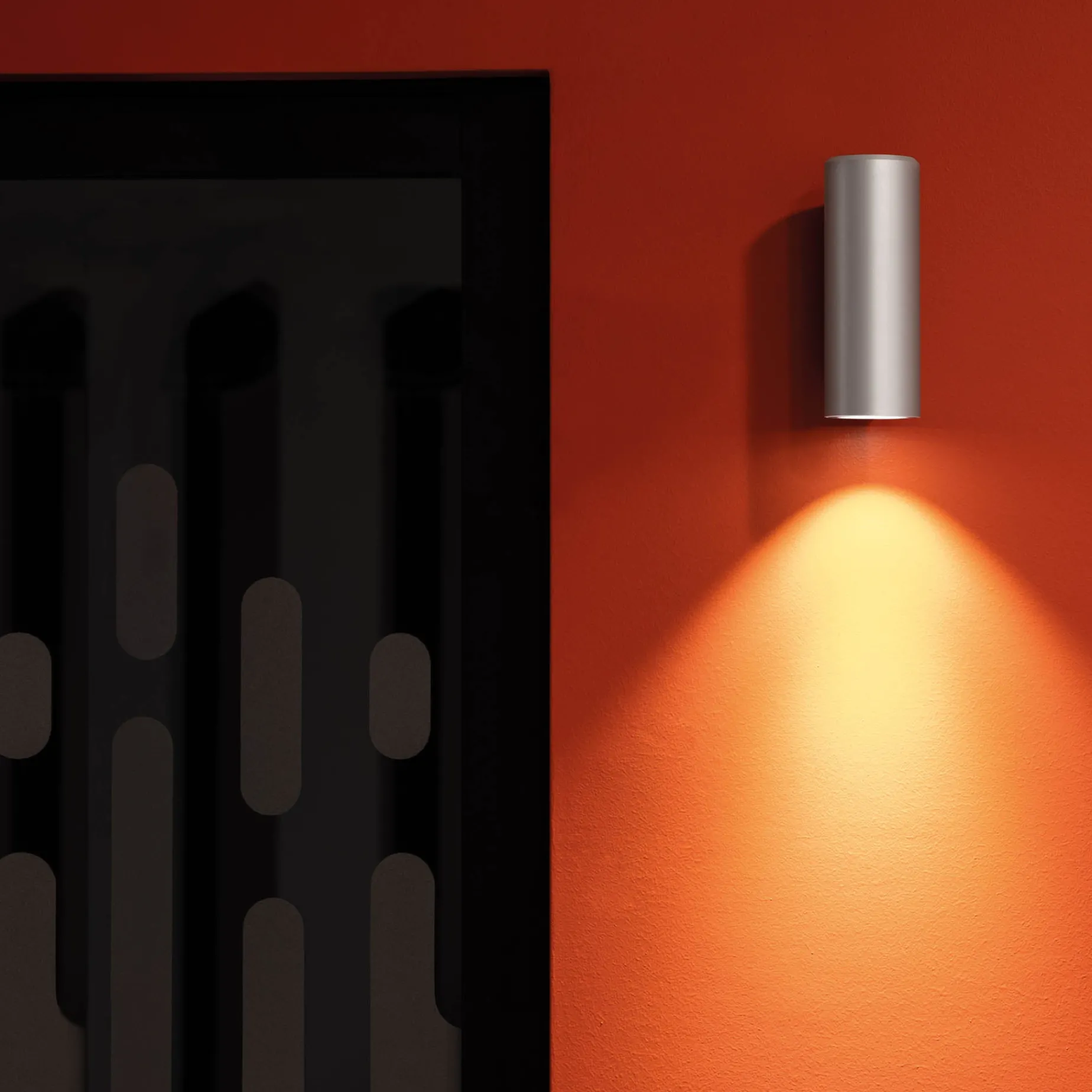 Ago applique wall | grey anodized aluminium