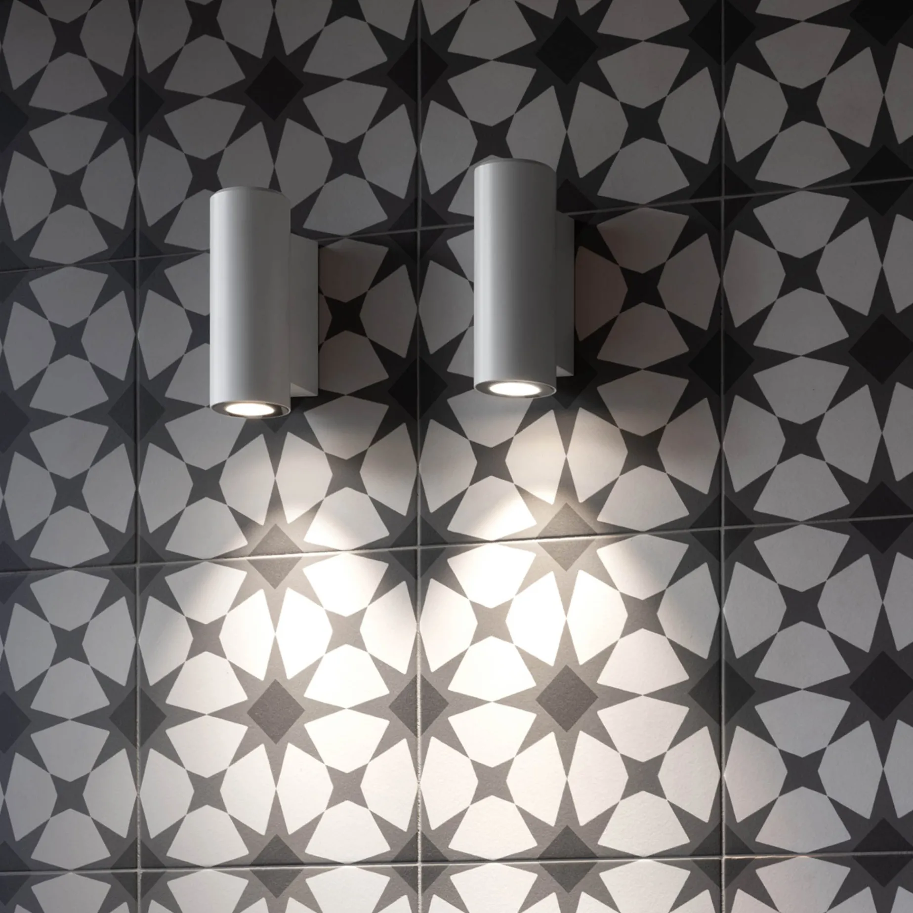Ago applique wall | grey anodized aluminium