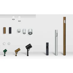 Ago applique wall | grey anodized aluminium