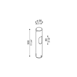 Ago Bollard 30 | brown anodized