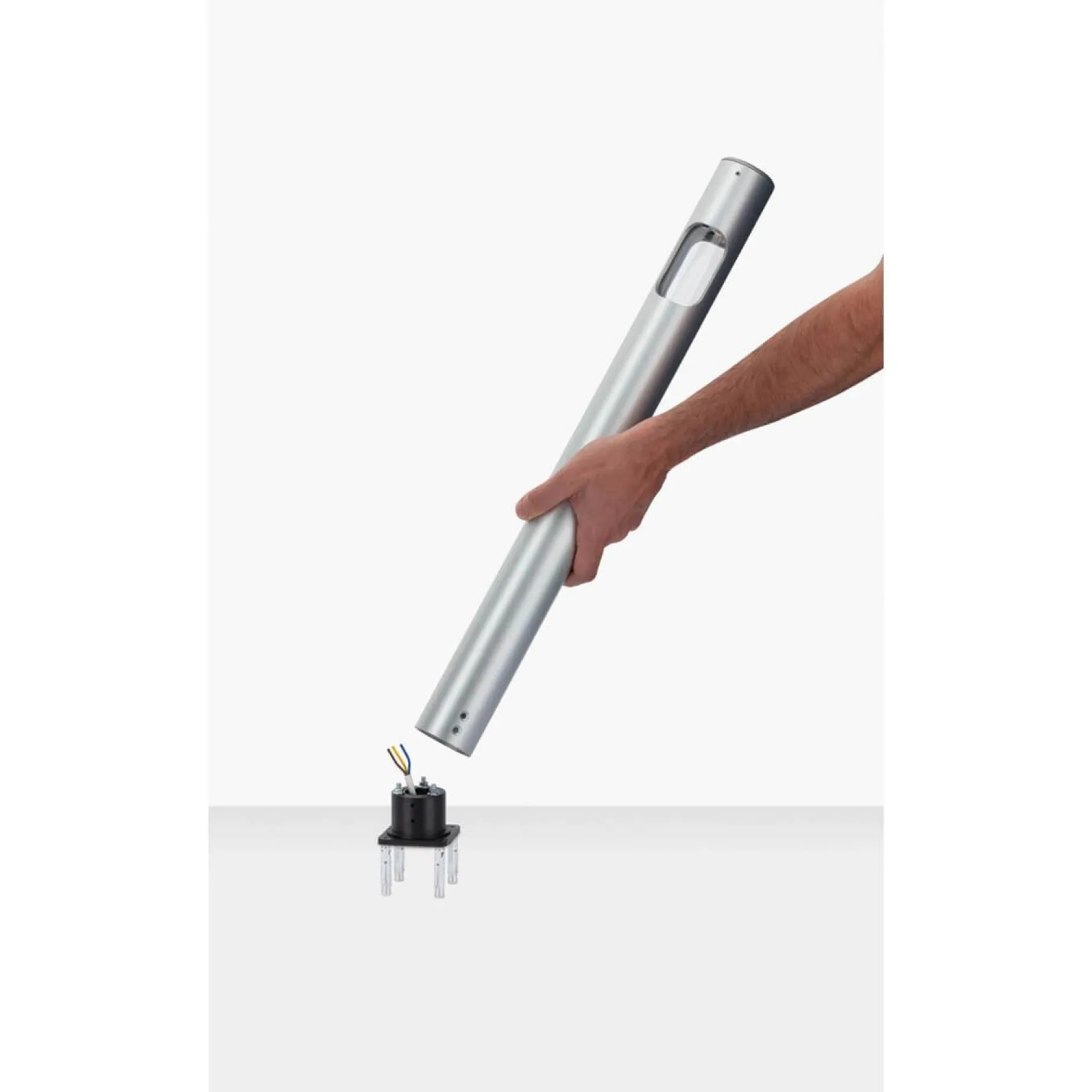 Ago Bollard 90 | grey anodized