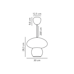 Allie pendant | rattan nature