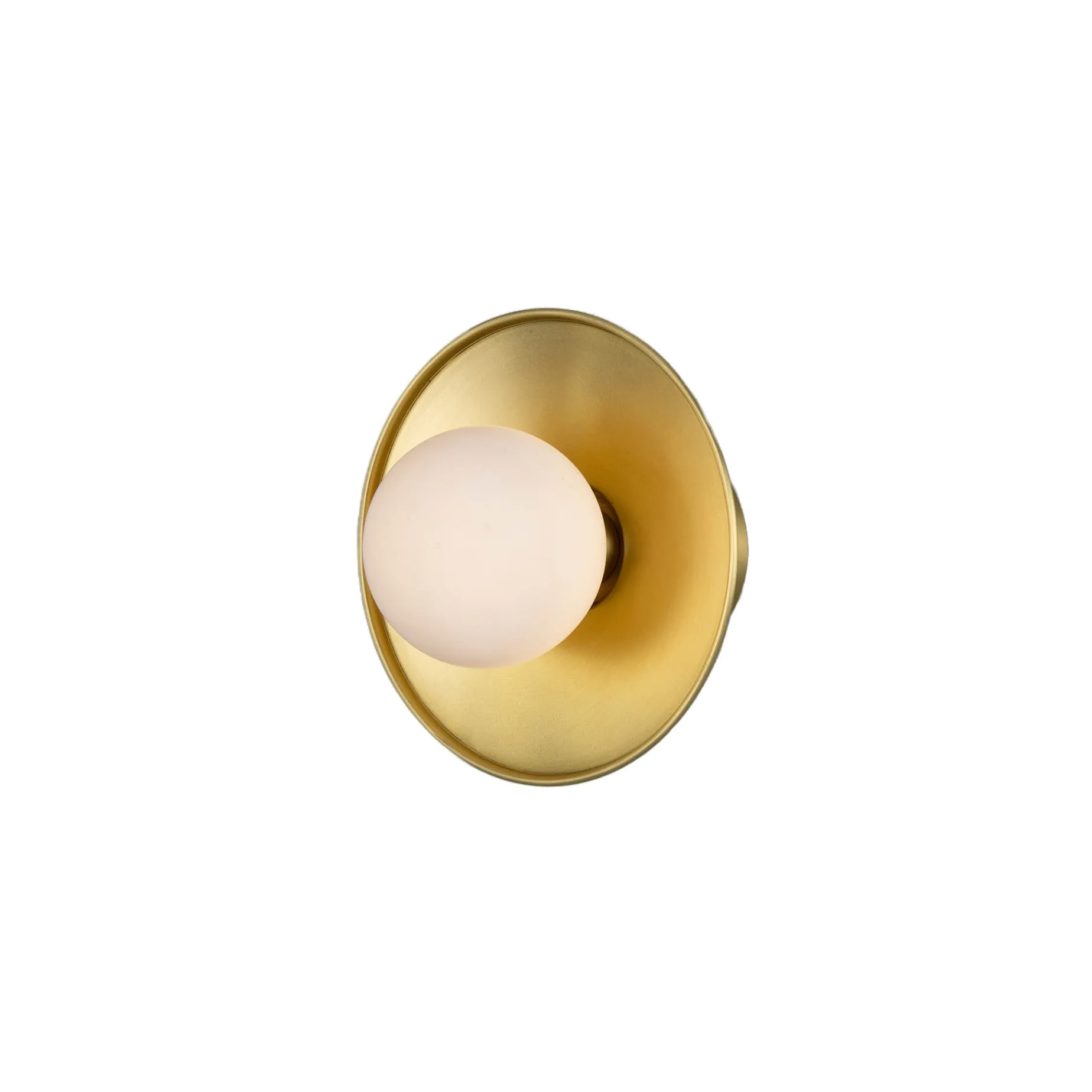 Aosta Brass Disc IP65 | sage green