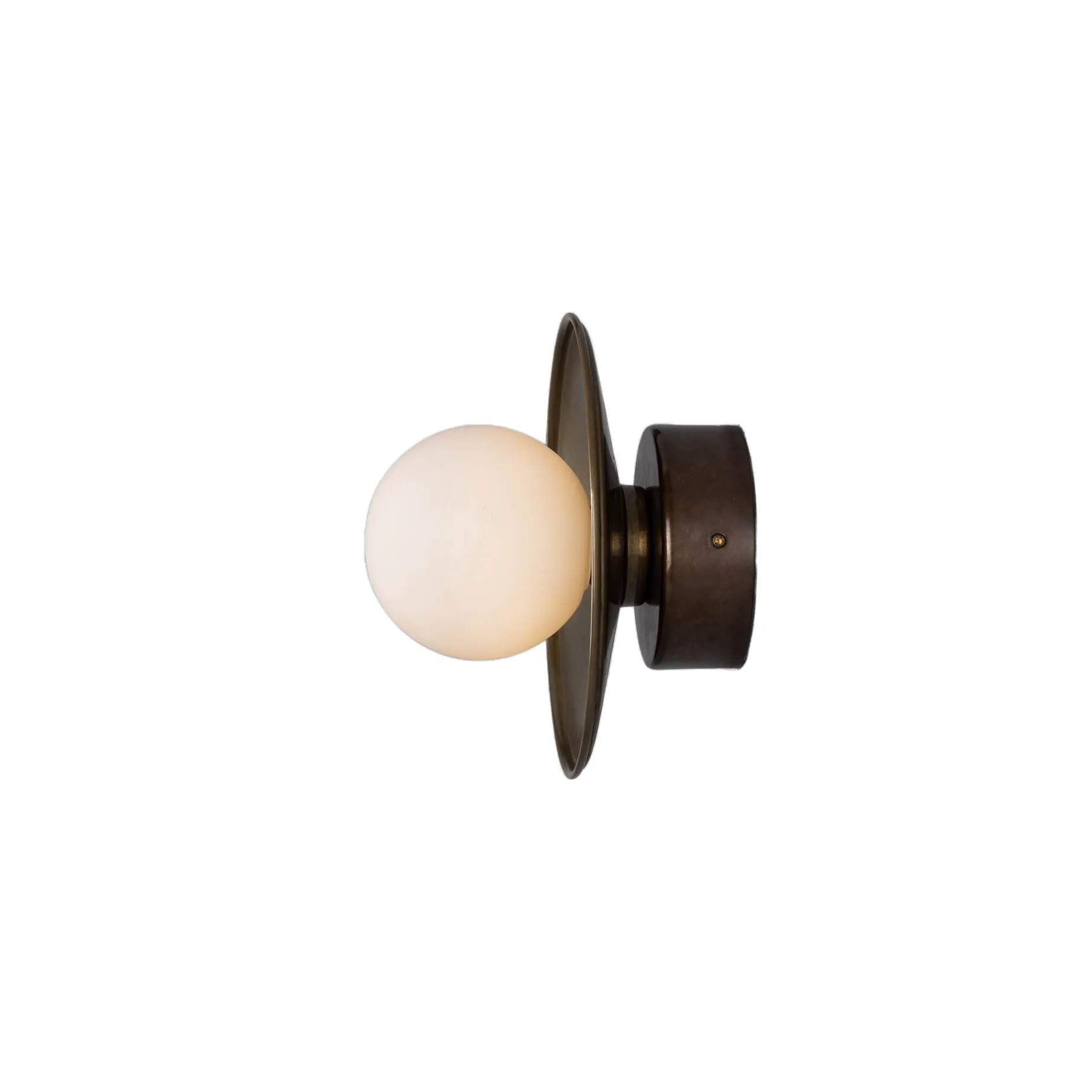 Aosta Brass Disc IP65 | sage green