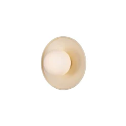 Aosta Brass Disc IP65 | vanilla cream