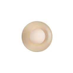 Aosta Brass Disc IP65 | vanilla cream
