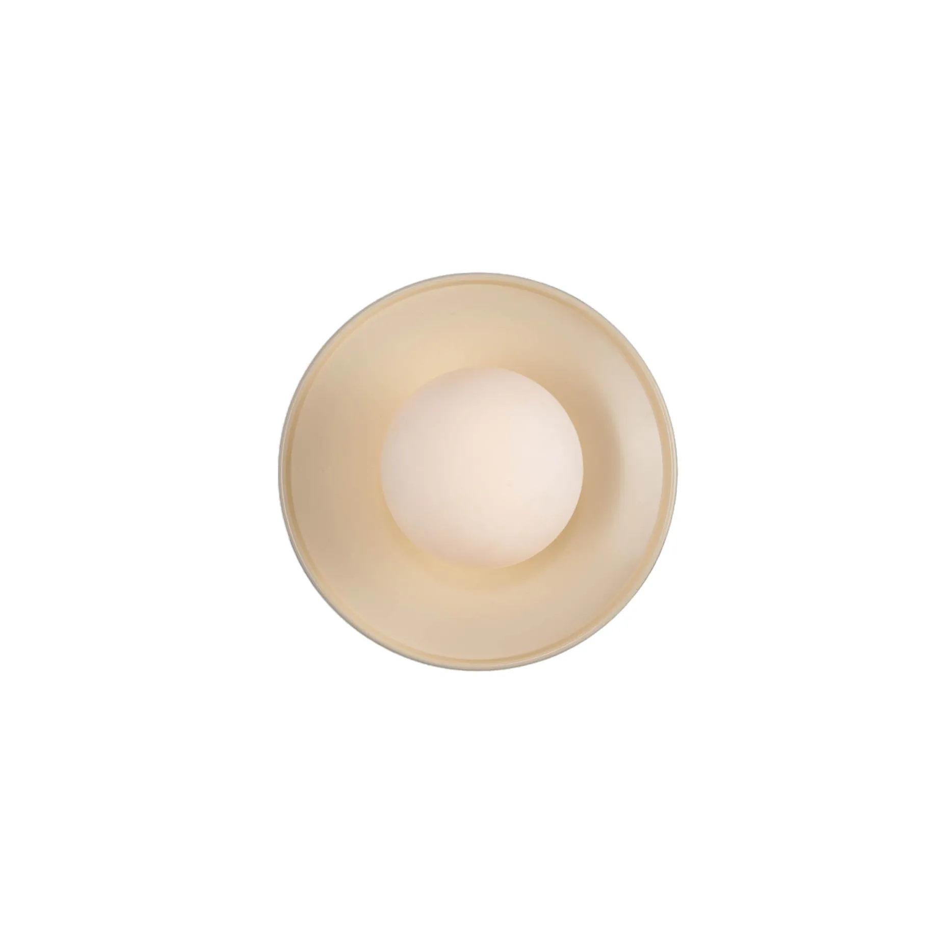 Aosta Brass Disc IP65 | vanilla cream