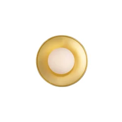 Aosta Brass Disc IP65 | vanilla cream