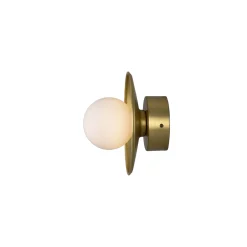Aosta Brass Disc IP65 | vanilla cream