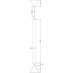 Apollo 59 pendant | turtledove aluminium