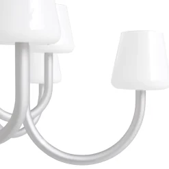 Apollo chandelier ⌀74-106 | white opal glass