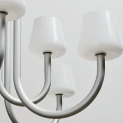 Apollo chandelier ⌀74-106 | white opal glass
