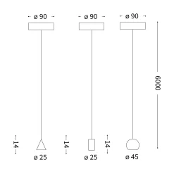 Archimede cone | black