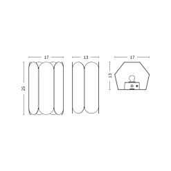 Arcs wall lamp | sea green