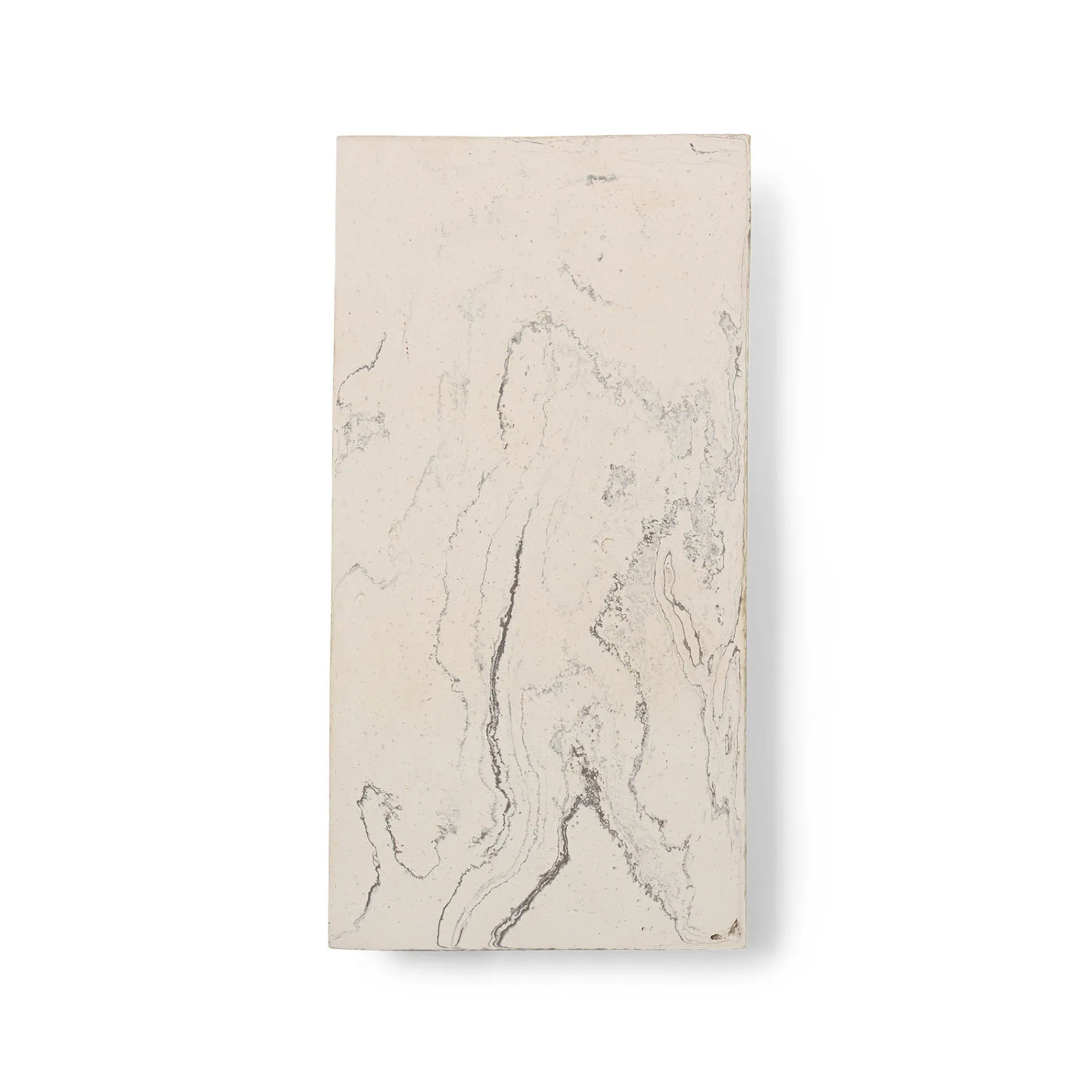 Argilla rectangular wall lamp | marble white