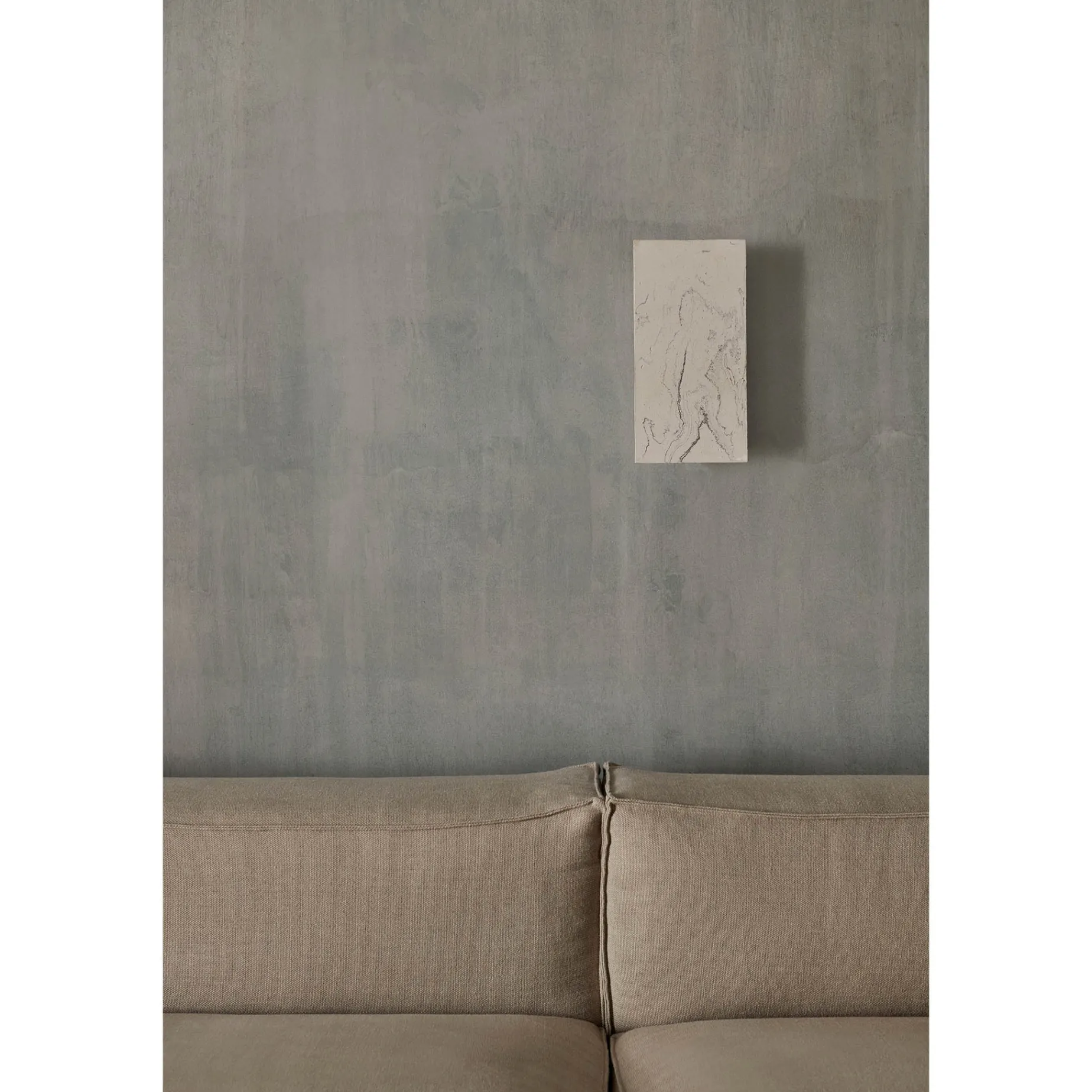 Argilla rectangular wall lamp | marble white