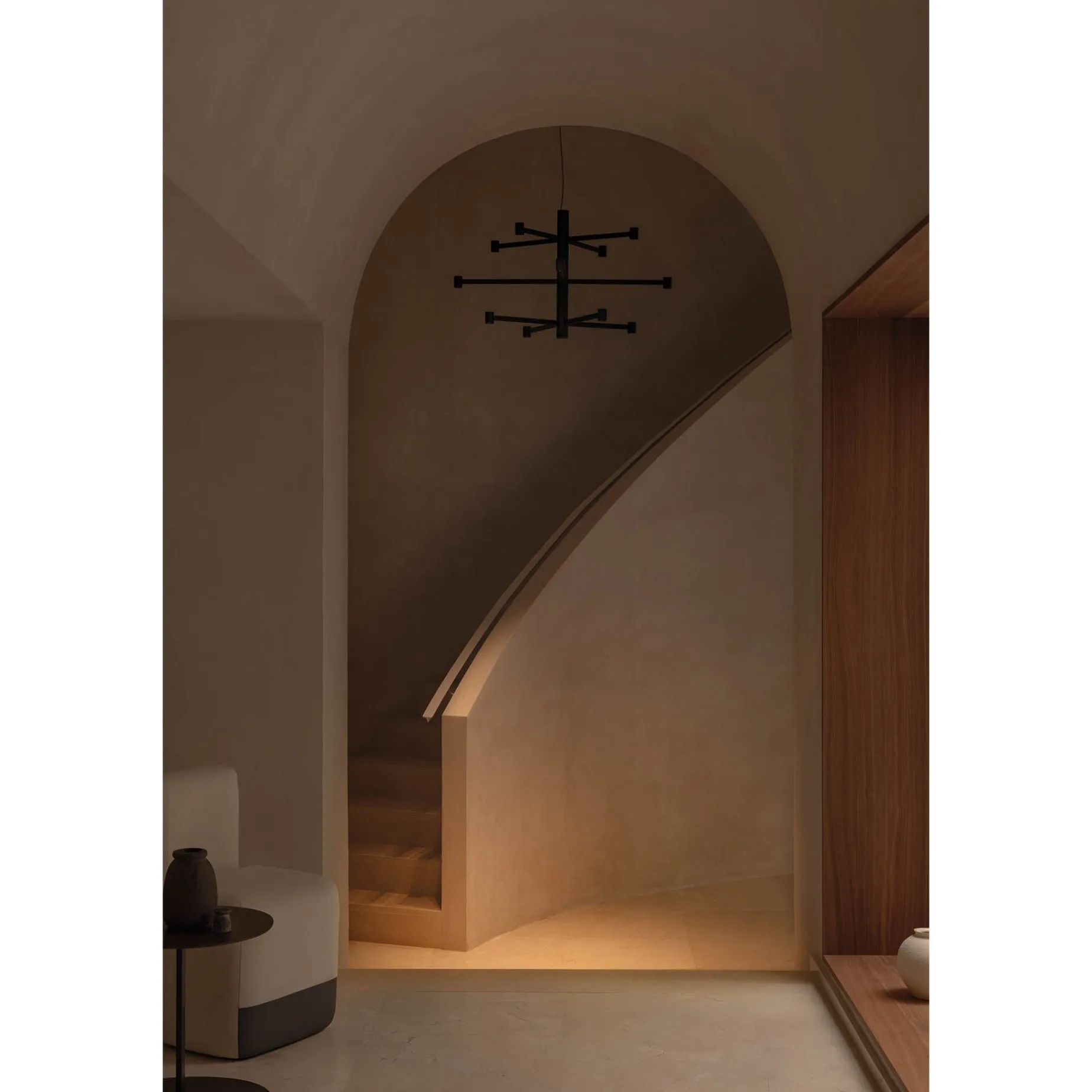Art chandelier | black