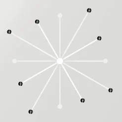 Art chandelier | black