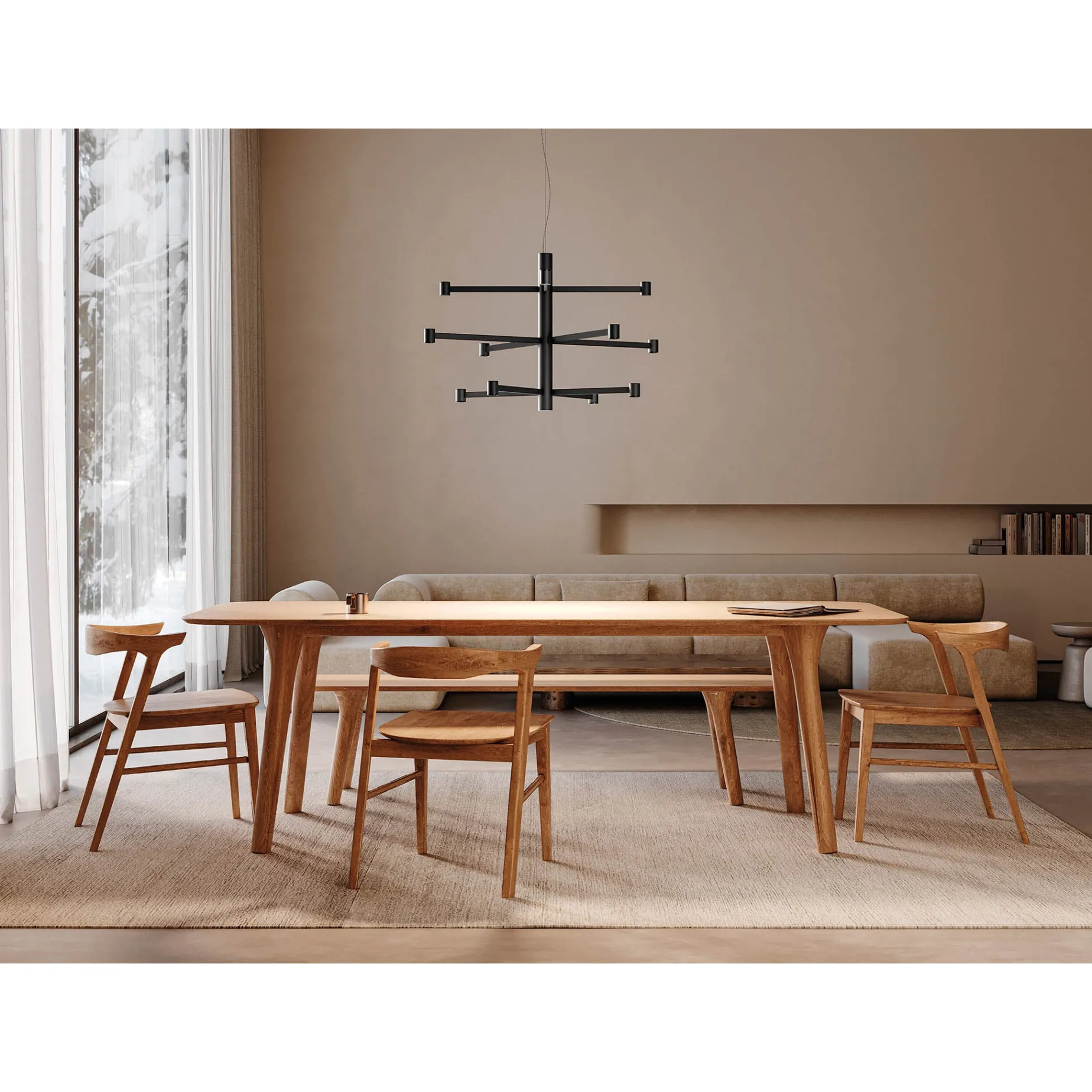 Art chandelier | white