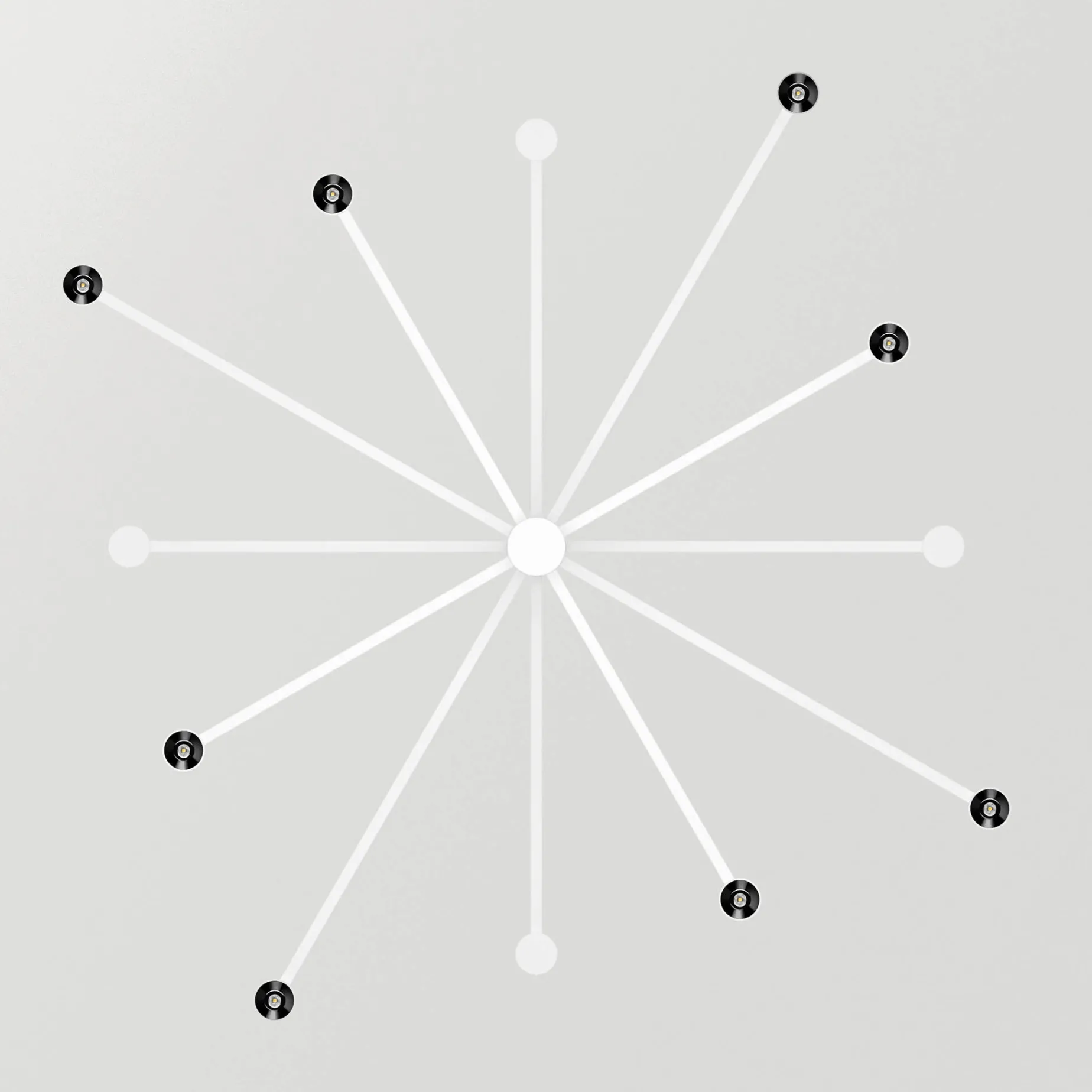 Art chandelier | white