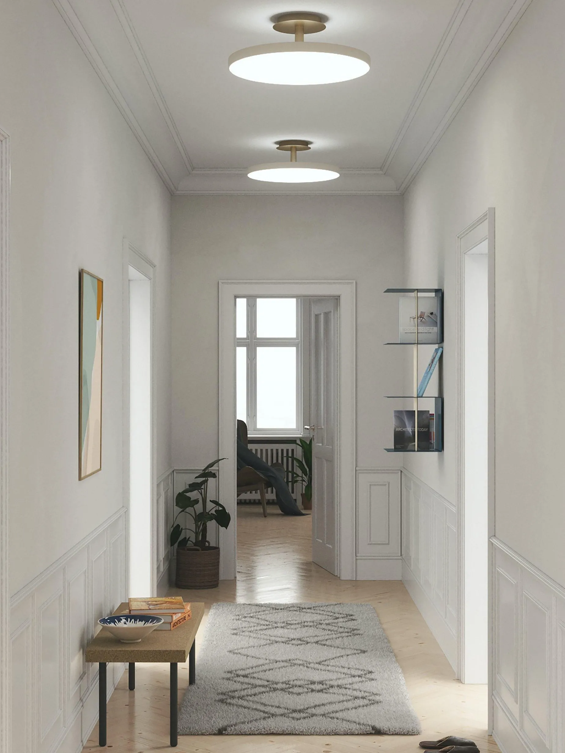 Asteria up | medium white pearl