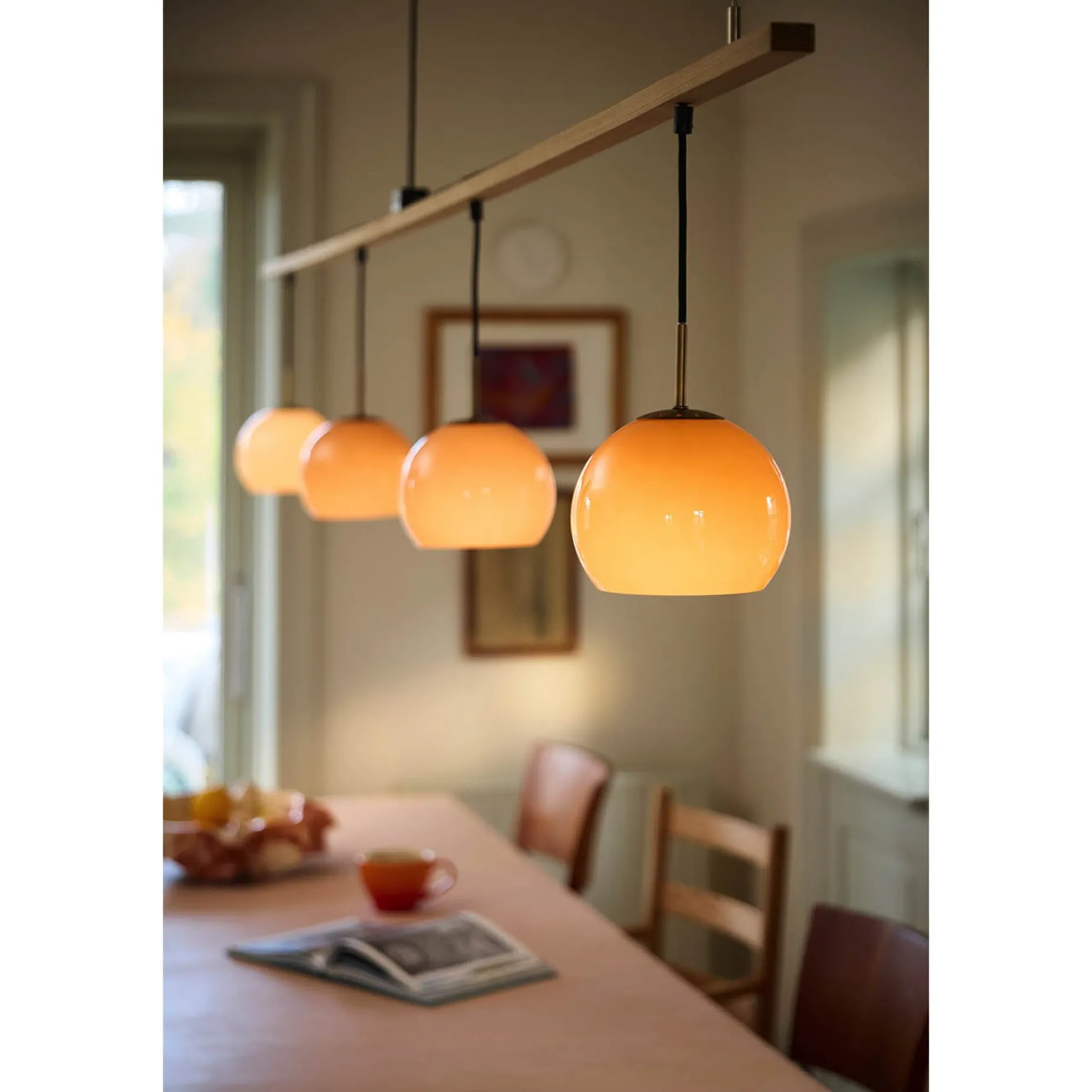 Ball 18 glass pendant | amber
