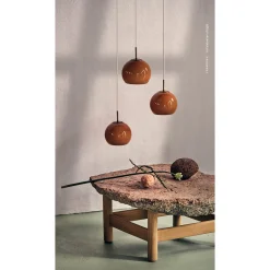 Ball 18 glass pendant | sand grey