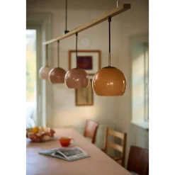 Ball 18 glass pendant | sand grey