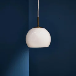 Ball 18 glass pendant | sand grey