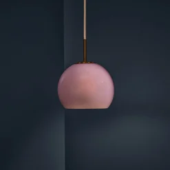 Ball 18 glass pendant | sand grey